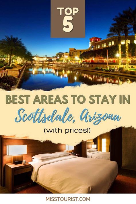 If you're looking for where to stay in Scottsdale, Arizona, we have the answer! Read about the best towns and hotels in Scottsdale depending on your interests Scottsdale Hotels, Arizona Resorts, Scottsdale Resorts, Travel Destinations Usa, Old Town Scottsdale, Travel Bucket List Usa, Usa Road Trip, Central America Travel, Travel Canada