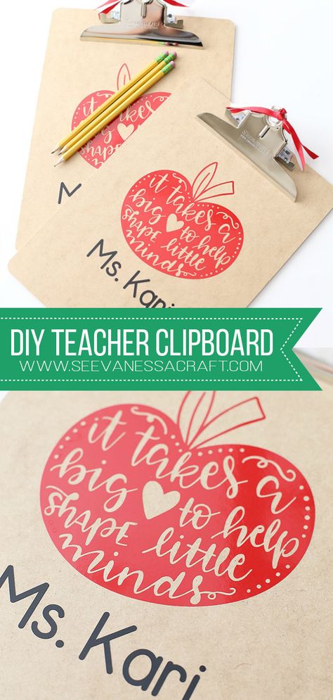 Teacher Cricut Gifts, Clipboard Ideas, Teacher Clipboard, Teacher Appreciation Diy, Teacher Crafts, Teacher Appreciation Gift Ideas, Appreciation Gifts Diy, Candy Grams, Teacher Appreciation Gifts Diy