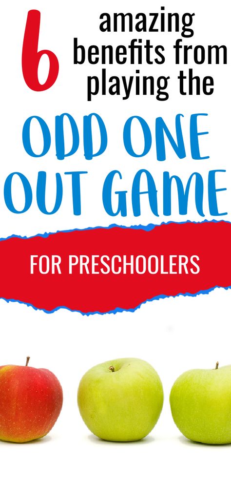 Your preschooler will love playing the odd one out game because it is super fun, but also highly educational. Here you will learn how to play along with six amazing benefits from playing the odd one out game. You will also find some great examples to follow | odd one out activities | odd one out activity | odd one out activities for preschoolers | odd one out games for kids | find the odd one out game | Listening Skills Activities, Listening Activities For Kids, Listening Activities, Deaf Education, The Odd Ones Out, Preschool Education, Music Activities, Speech Therapy Activities, Preschool Games