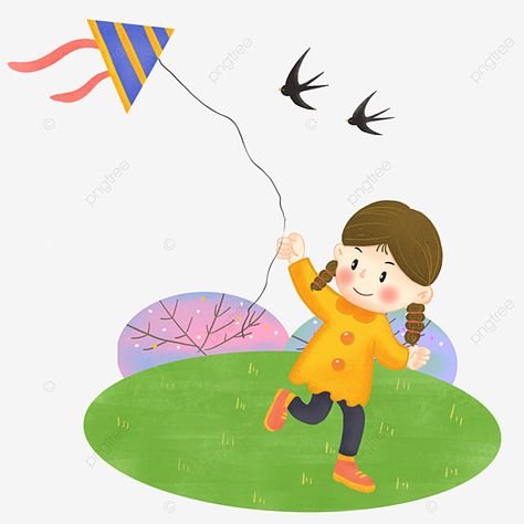 Kite Clipart, Flying A Kite, Spring Png, Fly A Kite, Spring Clipart, Spring Background, Png Hd, Spring Girl, Spring Tree