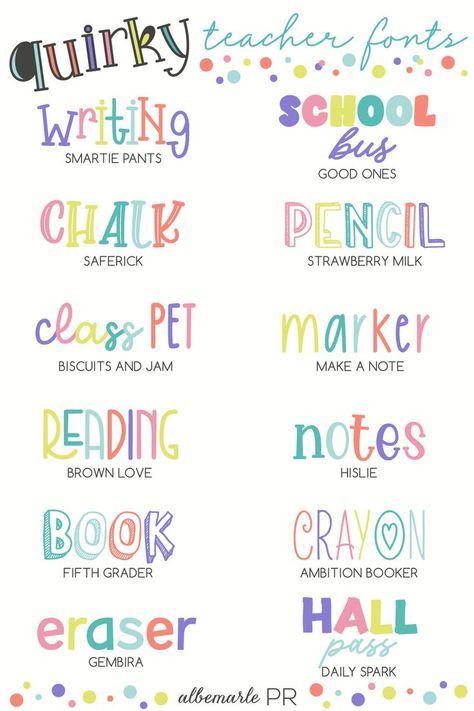 Teacher Fonts, Bubble Letter Fonts, School Fonts, Instagram Font, Reading Notes, Doodle Fonts, Classroom Projects, Fancy Fonts, Cricut Fonts