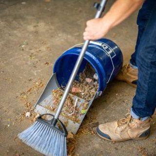 Put your bucket to work! QUIKLID is a new and innovative dustpan that attaches to your 5-gallon bucket in seconds, transforming your bucket into a clean-up tool. Just clip onto your bucket rim, tip on its side, and you are ready to use! Your bucket is now a 5-gallon dustpan for heavy-duty messes. QUIKLID is also perfect at scooping standing water or construction debris. 2020 Holiday Gift Guide - Extreme How To 5 Gallon Buckets, Basement Garage, Rust Removal, Paint Buckets, Plastic Buckets, Dust Pan, Backyard Diy, Painting Accessories, Backyard Diy Projects