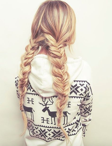 Snowboarding Hairstyles, Luxy Hair Extensions, Fishtail Braid Hairstyles, Gorgeous Braids, Braided Hair Tutorial, Ponytail Hairstyles Easy, Luxy Hair, Fishtail Braid, Beautiful Braids