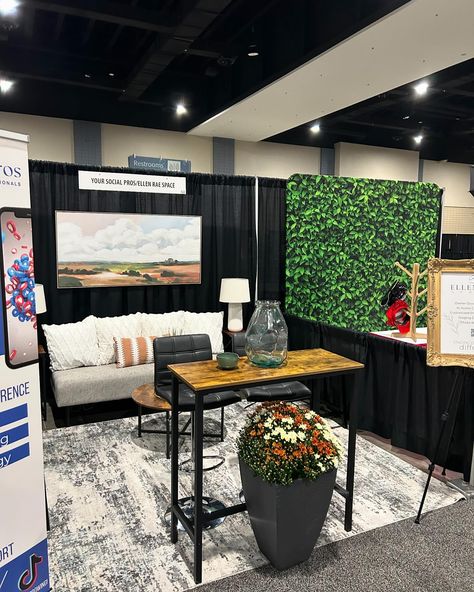 We used some of our staging magic 🪄 for our booth at the @rarealtors RE Expo! If you’re heading there tomorrow, stop by our “living room” and say hi! #rar #REexpo2024 #RARealtors #convention #homestaging #richmondrealestate #richmondrealtor #homebuying #homeselling #staging #stagingmagic Conference Booth Design, Church Decor, Booth Ideas, Booth Design, Trade Show, Home Staging, Say Hi, Get Creative, Staging