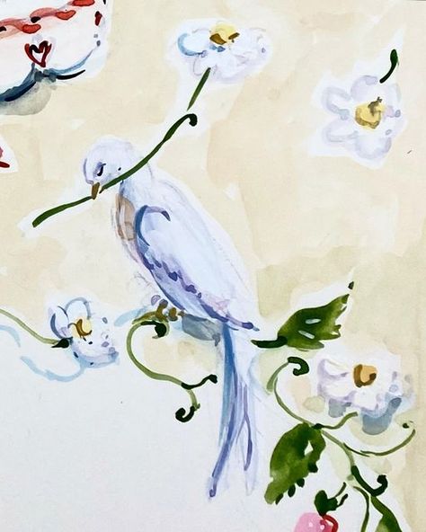 Susannah Garrod on Instagram: "Sleepy Sundays and all good things … 🌼🕊🍓 Thank you for dreamiest commission Nee 😘 #susannahgarrod" Watercolor Sketchbook, Art Sketchbook, Oil Pastel, Medium Art, Painter, Sketch Book, Oil Painting, Mural, Pastel