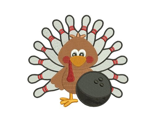 Bowling Turkey Thanksgiving Filled Machine Embroidery Digitized Design Pattern - Instant Download - only on Embroidery Stock Designs #ESD! Buy now! https://www.embroiderystockdesigns.com/embroidery-design/bowling-turkey-thanksgiving-filled-machine-embroidery-digitized-design-pattern-instant-download/  Huge range of #embroidery #stockdesigns on #EmbroideryStockDesigns #ESD - everything from #sports to #holiday #designs - #designs make great #gifts #giftideas or a new #hobby! Turkey Bowling, Turkey Thanksgiving, Bowling Pins, Thanksgiving Turkey, Digital Embroidery, 4k Hd, Machine Embroidery Design, Embroidery Machine, Handmade Wooden