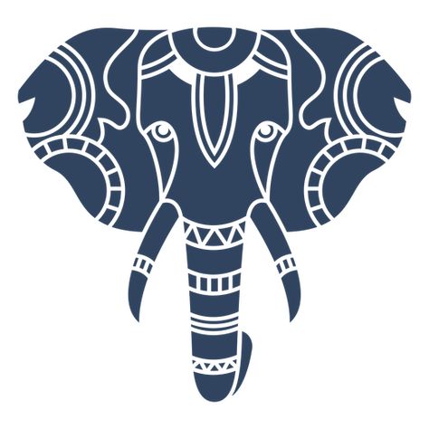 Elephant Head Logo, Elephant Graphic Design, Indra Jatra, Zen Images, Elephant Doodle, Cricut Mandala, Mandala Elephant Tattoo, Elephant Logo Design, Blue Svg