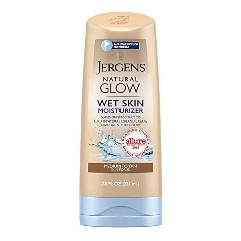 22 Beauty Items From Amazon That Have Changed Our Editors' Lives — Their Reviews Prove It Jergens Wet Skin Moisturizer, Gradual Tanning Lotion, Jergens Natural Glow, Shower Lotion, Glow Lotion, Tan Skin Tone, Best Lotion, Gradual Tan, Wet Skin