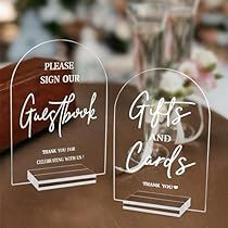 Small Wedding Signs Diy, Diy Table Signs For Wedding, Wedding Sign In Table Ideas, Wedding Decor Cricut, Wedding Signs For Ceremony, Signage For Weddings, Modern Wedding Signage, Acrylic Cards, Center Peices