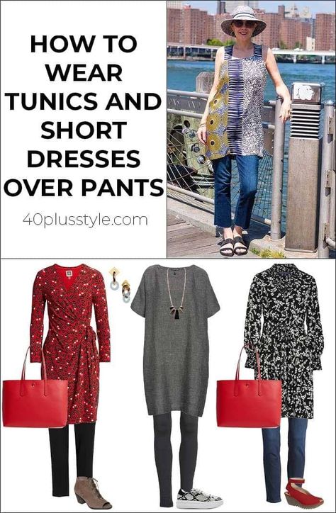 Dress Over Jeans Outfit, Dresses Over Pants, Sharp Outfits, Dress Over Jeans, Pretty Dresses Casual, Dress Over Pants, Stylish Outfits For Women Over 50, Fun Clothing, Over 60 Fashion