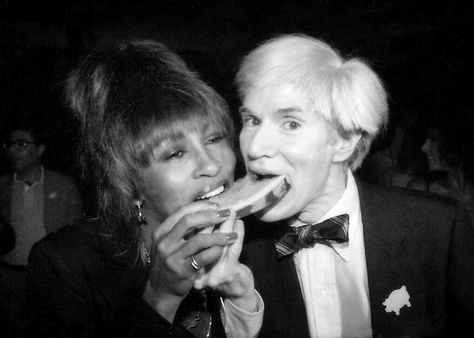 Tina Turner and Andy Warhol at Limelight nightclub in Atlanta, 1981. Female Rock Stars, Andy Warhol Pop Art, At A Party, Tina Turner, Music Business, Film Director, Andy Warhol, Art Movement, Email Address