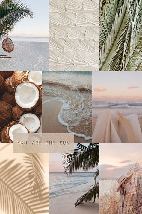 Wallpaper Aesthetic Beach, Beach Pinterest, Summer Vision Board, Summer Vision, Old People, Sun, Collage