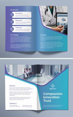 Clinic Brochure, Booklet Layout, Medical Brochure, Yearbook Layouts, Yearbook Pages, Brochure Design Layout, Corporate Brochure Design, Yearbook Design, Brochure Template Psd