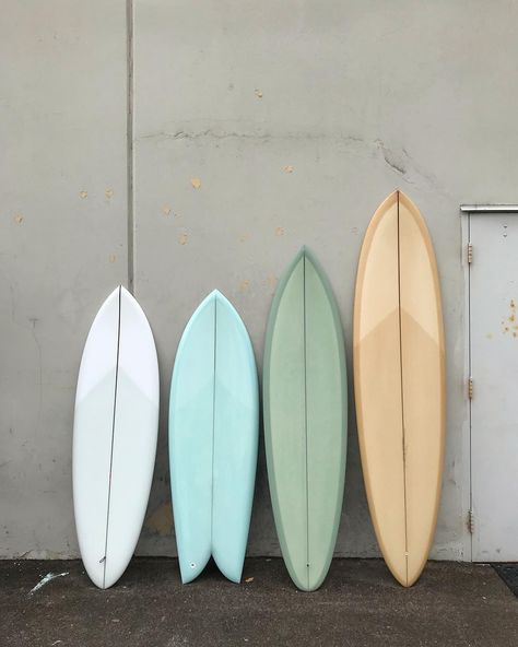 @indoek on Instagram: “Spring quiver 🌱 @christensonsurfboards” Public Amenities, Acoustic Tiles, Fish Surfboard, Surfboard Painting, Alana Blanchard, Sea Sports, Longboard Design, Mavericks Surfing, Surf Vibes