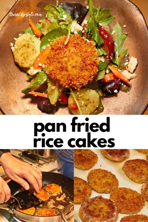 Fried Rice Patty, Pan Fried Rice Cakes, Fried Rice Patties, Rice Cake Recipes Healthy, Rice Patties Recipe, Overcooked Rice, Fried Rice Cakes, Pan Fried Rice, Asian Wraps