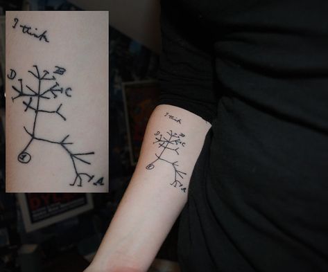 my tattoo. | Charles Darwin's sketch of the Tree of Life fro… | Flickr Charles Darwin Tattoo, Darwin Tattoo, Darwin Tree Of Life, Atheist Tattoo, Scientific Tattoo, Science Tattoo, Science Tattoos, Origin Of Species, White Ink Tattoo