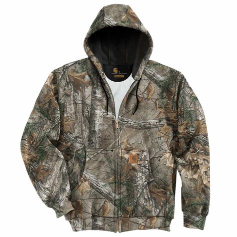 Men's Midweight Realtree Xtra® Camo Hooded Zip-Front Sweatshirt | Carhartt Country Style Outfits, Carhartt Hoodie, Western Wear Outfits, Cute Country Outfits, Camo Hoodie, Country Outfits, Carhartt Mens, Dream Clothes, Western Outfits