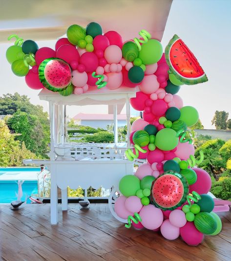 PRICES MAY VARY. Summer Watermelon Balloon Kit: Contains 128 foil watermelon balloons in red, green, and pink for a melon party theme Reliable Color: Uses Color Correction Card for true color representation of balloons Wide Application: Perfect for birthday parties, baby showers, picnics, and watermelon themed events Safe and Premium Quality: Thicker 2.4 inch balloons maintain consistent solid color and are non-toxic and eco-friendly Carefully Packaged: Fully inspected and packaged before shipme Opening Decoration Party, Opening Decoration, Watermelon Party Decorations, Birthday Beach Party, Baby Shower Watermelon, Watermelon Birthday Parties, Fruit Watermelon, Watermelon Decor, Watermelon Party