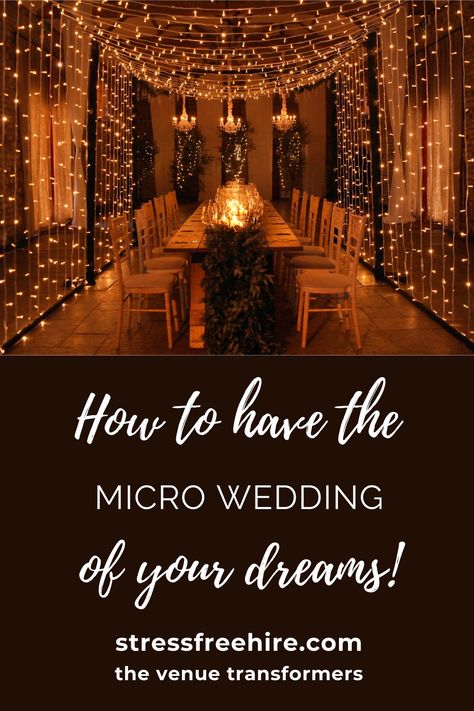 Wedding Venue Dressing Ideas, Micro Wedding At Home Winter, Micro Wedding Decorations, Micro Wedding Themes, Wedding Venue Dressing, Micro Wedding Reception Indoor, Micro Winter Wedding, Micro Wedding Venue Ideas, Luxury Micro Wedding