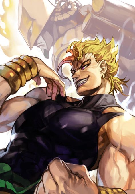 Dio Brando Fanart, Dio Fanart, Click Burgundy, Jjba Villains, Jojo Fanart, Jojo Stardust Crusaders, Jojo Art, Dio Brando, Jojo's Bizarre Adventure Anime