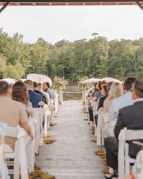 A few special moments from Kalen + Jace’s intimate wedding day in Broken Bow — a dream garden soirée full of color, fruit filled table decor & the most whimsical ceremony on the dock 🌿 Dock Wedding Ceremony, Whimsical Ceremony, Whimsical Wedding Photography, Dock Wedding, Super 8 Film, Broken Bow, Whimsical Wedding, Wedding Pics, Special Moments