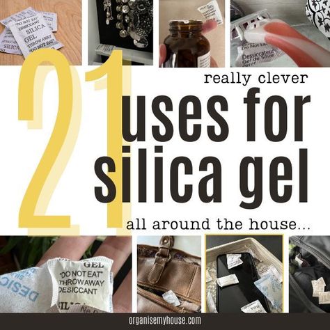 Silica Gel Uses, Get Organised, Household Chores, Silica Gel, Sachets, My House, Cleaning Hacks, The House, The Help