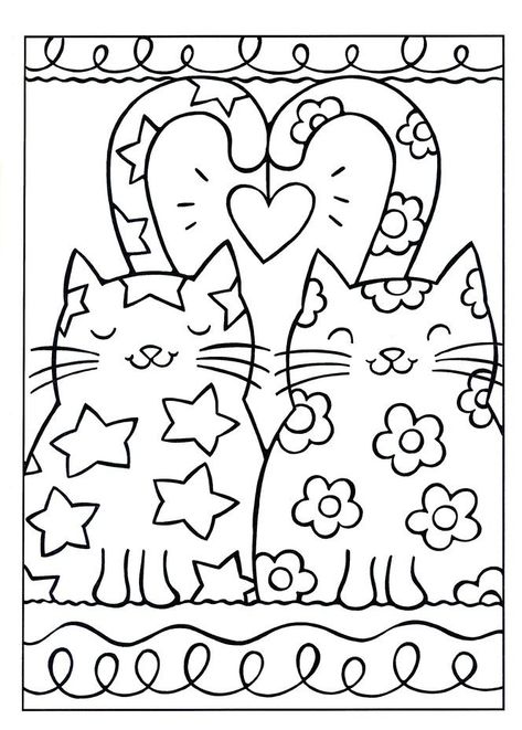 Free Printable Animal Coloring Pages Christmas Cat Coloring Pages, Cats Colouring Pages, Cat And Dog Coloring Pages, Cat Colouring Pages, Cat Coloring Sheet, Cat Coloring Pages Free Printable, Coloring Pages Cat, Kitten Coloring Pages, Cute Animal Coloring Pages