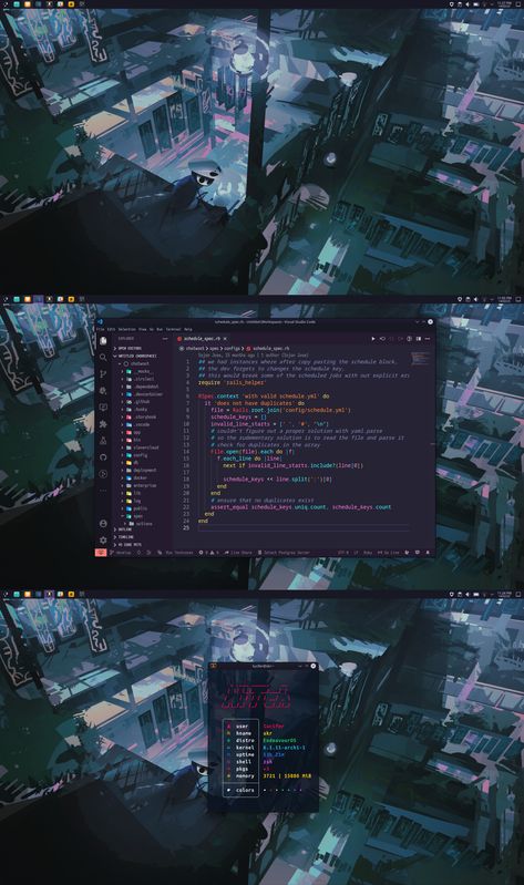 Cyberpunk Setup, Linux Aesthetic, Linux Rice, Darkest Academia, Desktop Environment, Tech Aesthetic, Study Project, Diy Tech, Desktop Setup