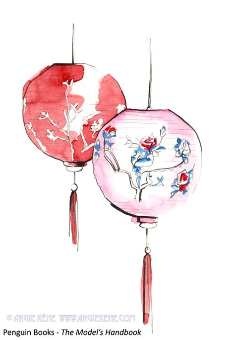 . Chinese Lantern Drawing, Lanterns Drawing, Drawing Lantern, Chinese Clipart, Lanterns Chinese, Lantern Drawing, Chinese Drawing, Lantern Painting, Chinese Drawings