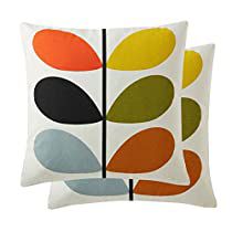 Check this out! Orla Kiely Cushions, Yellow Sofa, Room Prints, Luxury Cushions, Orla Kiely, Printed Cushions, Large Sofa, Designers Guild, Signature Print