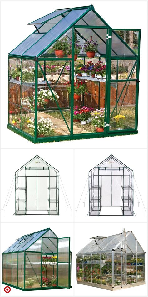 10 X 12 Greenhouse, 6x8 Greenhouse, Greenhouse Attached To House, Apartment Vegetable Garden, Cubicle Style, Cozy Cubicle, House Front Porch, Stone Cottages, Greenhouse Ideas