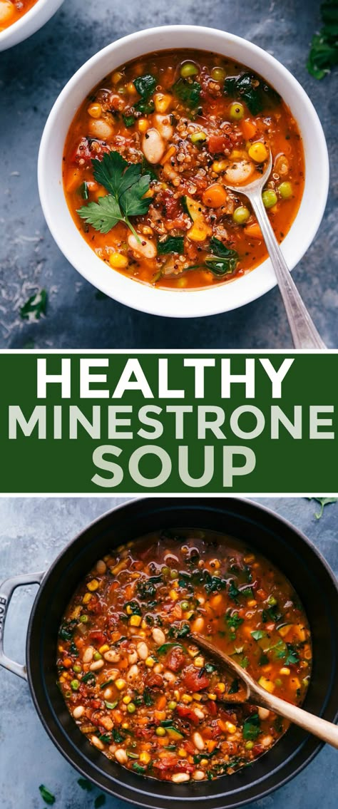 Minestrone Soup Gluten Free, Healthy Minestrone Soup Recipe, No Pasta Minestrone Soup, Paleo Minestrone Soup, Minestrone Soup Recipe No Pasta, Plant Based Minestrone Soup, Healthy Minestrone Soup Clean Eating, Minestrone Soup Without Pasta, Low Carb Minestrone Soup