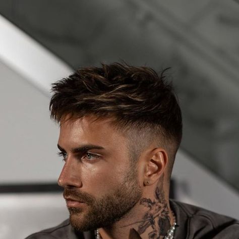 Lex Aesthetic, Reference Portraits, Hair Types Men, Men Fade Haircut Short, Short Fade Haircut, High Fade Haircut, Mens Haircuts Short Hair, Mens Hairstyles With Beard, Mens Hairstyles Thick Hair