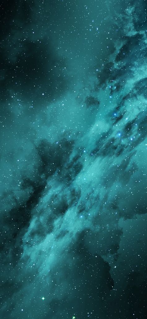 Turquoise Galaxy, Dynamic Wallpaper, Iphone Dynamic Wallpaper, Classic Wallpaper, Wallpapers Backgrounds, Pretty Wallpapers Backgrounds, Pretty Wallpapers, Cosmos, Wallpaper Backgrounds