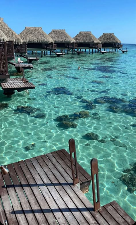 French Polynesia Aesthetic, Polynesia Aesthetic, Tahiti Aesthetic, Bora Bora Aesthetic, Maldives Travel, Dream Vacations Destinations, Ocean Pictures, Pretty Landscapes, Land Of The Free