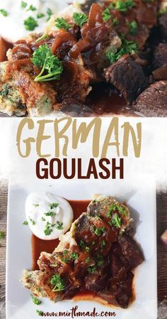 German Goulash, Easy German Recipes, German Food Authentic, Goulash Recipe, Oktoberfest Food, Goulash Recipes, Diner Recept, Foreign Food, Hearty Dinner