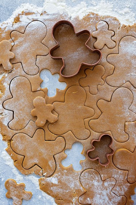 These classic gingerbread cookies are made from scratch and full of warm winter spices. Fun, festive and perfect for the holidays! Gingerbread Cookies Decorated, Cookies From Scratch, Ginger Bread Cookies Recipe, Xmas Cookies, Christmas Cooking, Christmas Goodies, Tea Cakes, Holiday Cookies, Holiday Baking