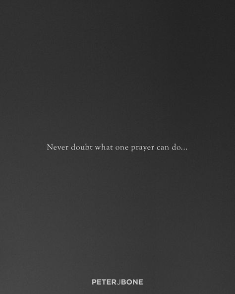 Achieve the Impossible on Instagram: “‘ONE PRAYER’ by @peterjbone The power of one prayer is unlimited. The power of one prayer can change a situation, a perspective and an…” Pray Until Your Situation Changes, If You Want Peace Prepare, Be Reasonable Demand The Impossible, Make Peace With The Things You Can’t Change, The Power Of One, Finding Faith, Grit: The Power Of Passion And Perseverance, The Power Of Prayer, Prayer Changes Things