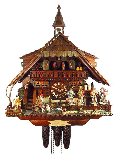 cuckoo clock German Cuckoo Clock, German Decor, Forest Clock, Black Forest Germany, Wooden Ideas, Handmade Clocks, Cuckoo Clocks, Chalet Style, Weather Vanes