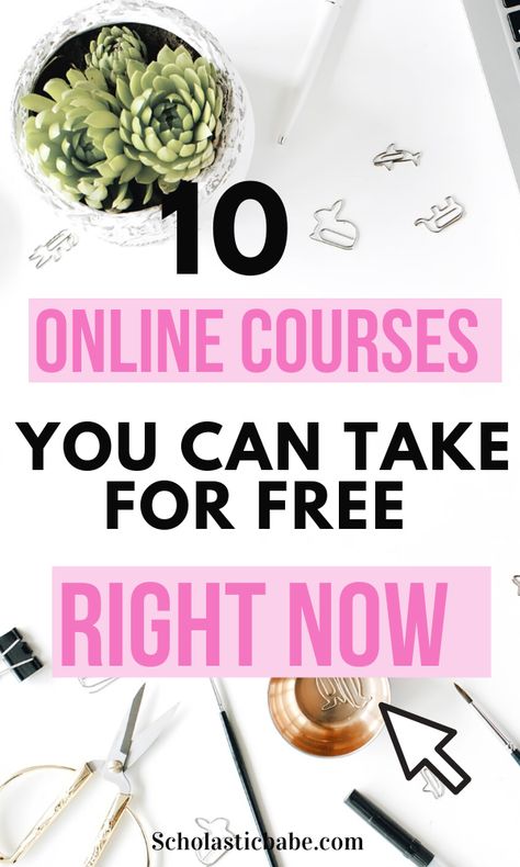 10 Online Courses You Can Take For Free Right Now Free Online Classes Educational Websites, Best Certifications To Get, Free Online Courses Website, Free Courses Online With Certificate, Free Classes Online, Career Change For Teachers, Free Certificate Courses, Online Free Courses, Free College Courses Online