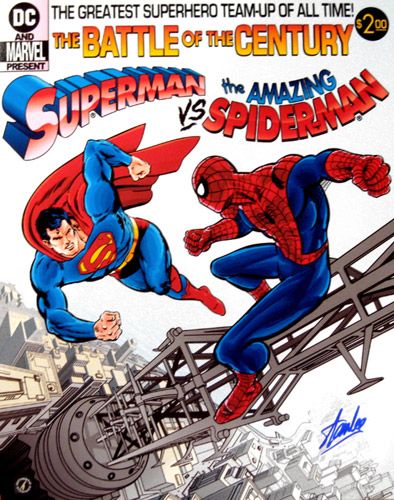 Superman vs Spider-man. Spiderman Crossover, Spiderman Vs Superman, Superman Comic Cover, Superman Vs Doomsday Art, Superman 1978 Poster, Superman Comic Books, Superman And Spiderman, Favorite Paintings, Superhero Team