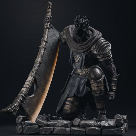 Dark Souls Giant, Dark Souls Bosses, Yhorm The Giant, Dark Souls Figures, Dark Souls Characters, Nameless King, Soulsborne Art, Dark Souls Concept Art, Rune Knight