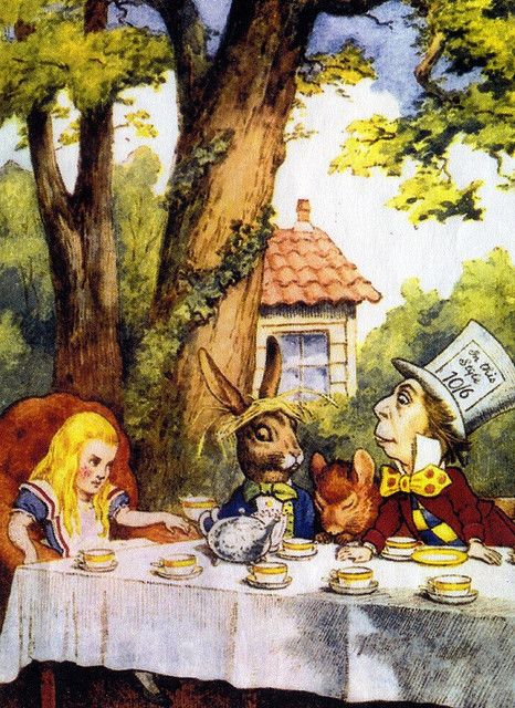 Mad Tea Party | Flickr - Photo Sharing! Alice In Wonderland Vintage, Alice In Wonderland Illustrations, Alice Tea Party, To Alice, Alice Liddell, John Tenniel, Alice In Wonderland Tea Party, Mad Tea Party, Alice In Wonderland Party