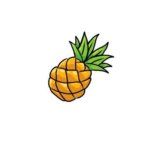 Draw Pineapple, Pineapple Cartoon, Inktober Inspiration, Pineapple Drawing, Cartoon Pineapple, Fall Drawings, Pineapple Images, Cute Pineapple, Bullet Journal Design Ideas