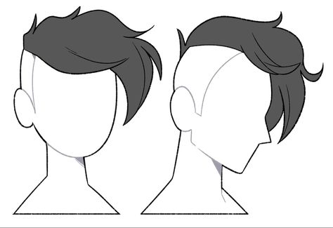 Short Hair Styles Drawing, Villain Drawing Reference, Scared Drawing Reference, Cartoon Hair Reference, Hair Styles Drawing Reference, Fluffy Hair Drawing Reference, Best Haircuts Women, Cartoon Hairstyles, Haircuts Women