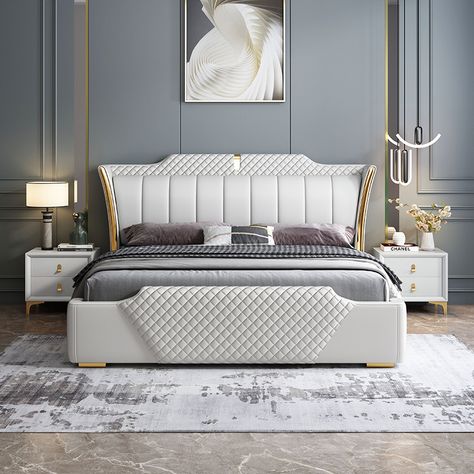 Steel Bed Design, Simple Bed Designs, Bed Back Design, Double Bed Designs, Bed Headboard Design, Bedroom Interior Design Luxury, Interior Design Your Home, Sofa Bed Design, Furniture Details Design