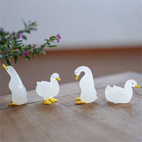 Duck Home Decor, Duck Merchandise, Clay Duck, Call Duck, Duck Ornaments, Quack Quack, 강아지 그림, Dream Office, Collectible Toys