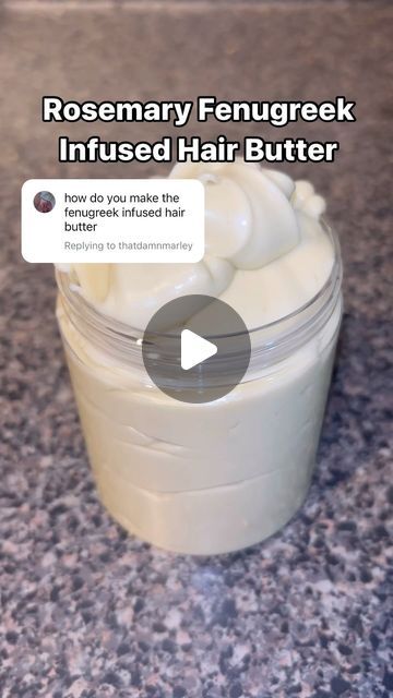 Hair Growth Oils For Natural Hair Diy, How To Make Hair Butter, Hair Butters For Natural Hair, Hair Cream For Natural Hair, Diy Hair Butter, Diy Hair Cream, Fenugreek For Hair Growth, Fenugreek For Hair, Hair Growth Cream