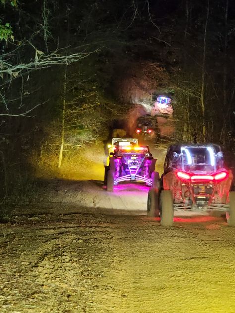 Night riding in the trails at River Run Mudding Four Wheelers Aesthetic, Mud Riding, Friends Party Night, Agar.io Skins, Atv Car, Dream Dates, Four Wheeling, Night Ride, Night Riding