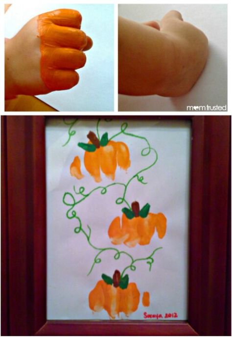 Footprint Halloween Crafts, Painting Ideas For Kids Easy, Pumpkin Painting Ideas Halloween, Halloweenpyssel Barn, Pumpkin Painting Ideas For Kids, Hallowen Crafts, Painting Ideas Halloween, Painting Ideas For Kids, Halloween Crafts Preschool